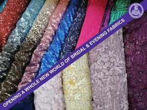Fabric for Wedding and Evening Dresses in George