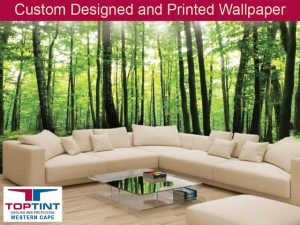 Custom Designed and Printed Wallpaper in the Garden Route