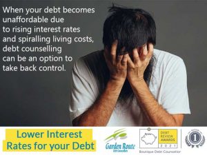Lower Interest Rates for your Debt, fixed for the period under debt review