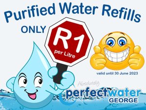 Pay Only R1 Per Litre For Purified Water Refills in George