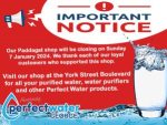 Important Notice from Perfect Water George