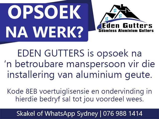 Is Jy Opsoek na Werk in Mosselbaai?