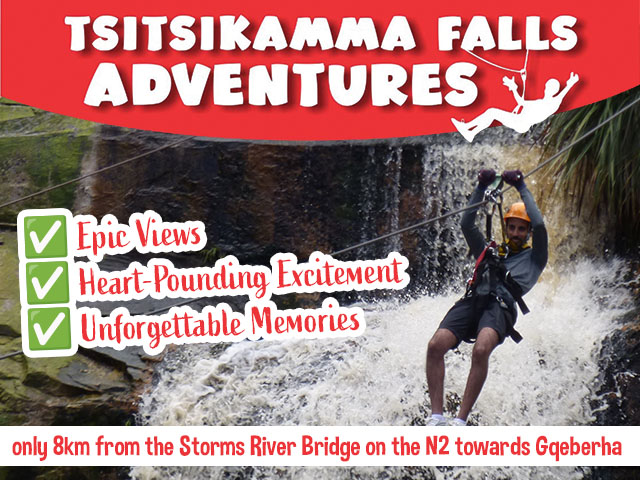 Experience the Adventure Water Fall Zipline in Tsitsikamma