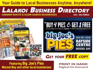 Big Joe’s Pies Mossel Bay in the Lalakoi Business Directory