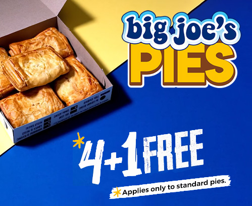 Get 5 Pies for R99 at Big Joe’s Pies in George