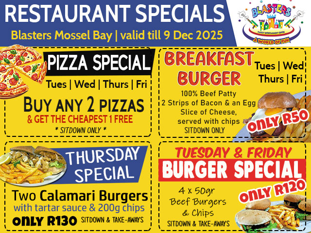 Eating Out Specials Mossel Bay