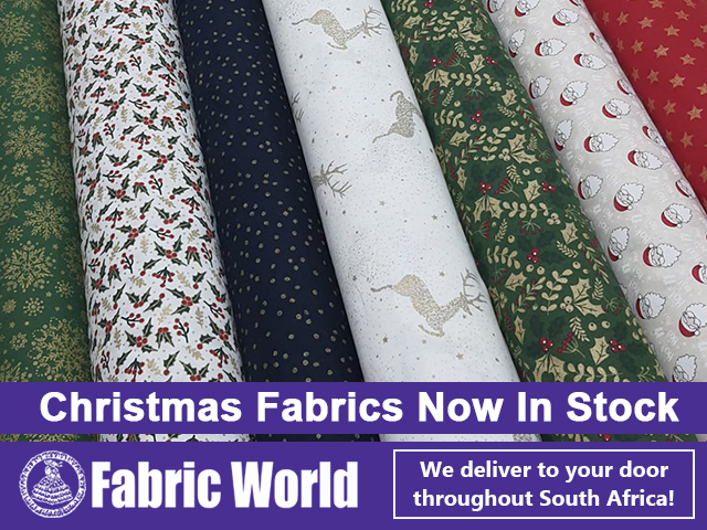 Christmas Fabrics at Fabric World in George