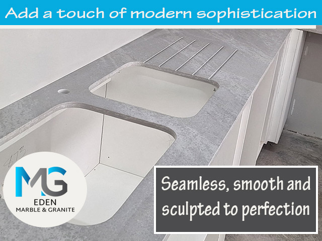 Marble Countertops with Drainer Grooves, George