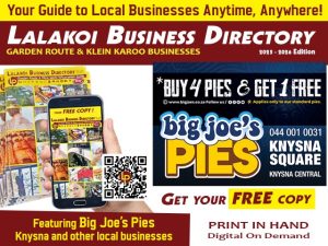 Big Joe’s Pies Knysna in the Lalakoi Business Directory